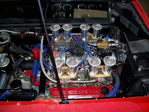 engine of sports car